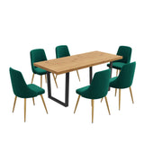 Dining Set: Gourmet Glamour: The Natural&Velvet Dining Set