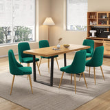Dining Set: Gourmet Glamour: The Natural&Velvet Dining Set