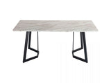 Dining Tables: Rectangular Marble-Effect Table