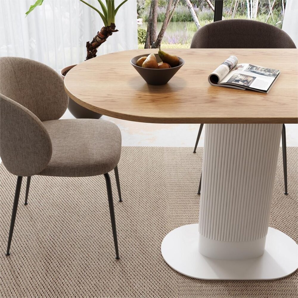 Dining Tables: Clara Gather Round Oval Dining Table