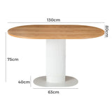 Dining Tables: Clara Gather Round Oval Dining Table