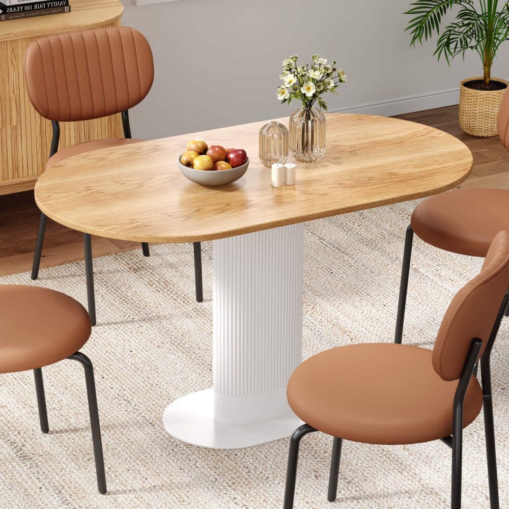 Dining Tables: Clara Gather Round Oval Dining Table