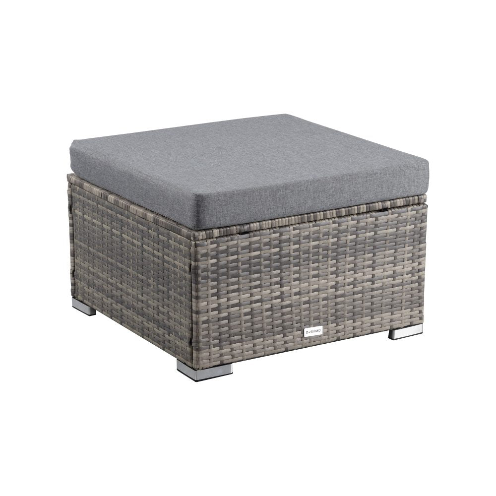 Outdoor Sofas & Lounge Sets: Ottoman-Style Outdoor Lounge Set in Grey