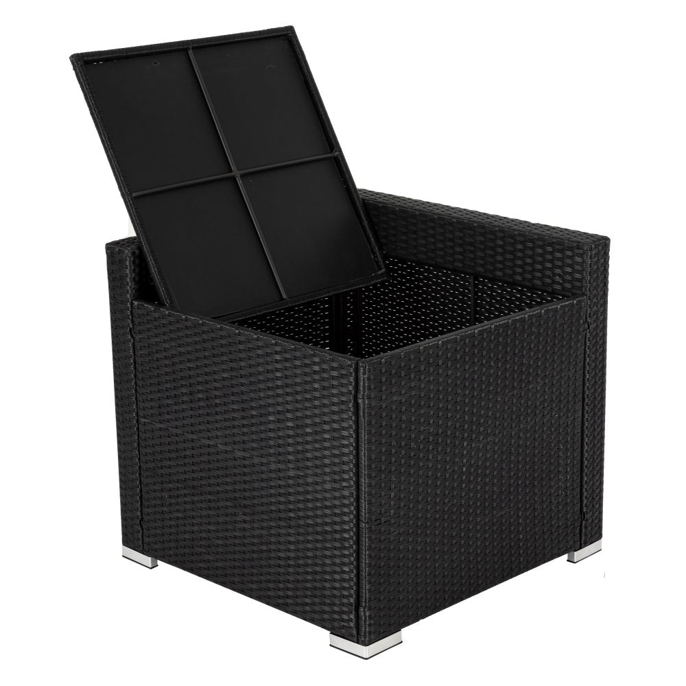 Outdoor Sofas & Lounge Sets: 6PCS Outdoor Modular Lounge Sofa Coogee-Black