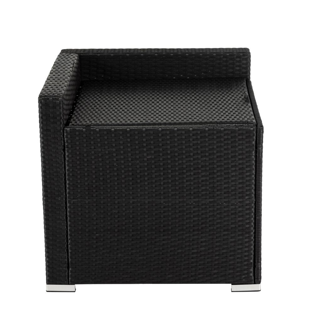 Outdoor Sofas & Lounge Sets: 6PCS Outdoor Modular Lounge Sofa Coogee-Black