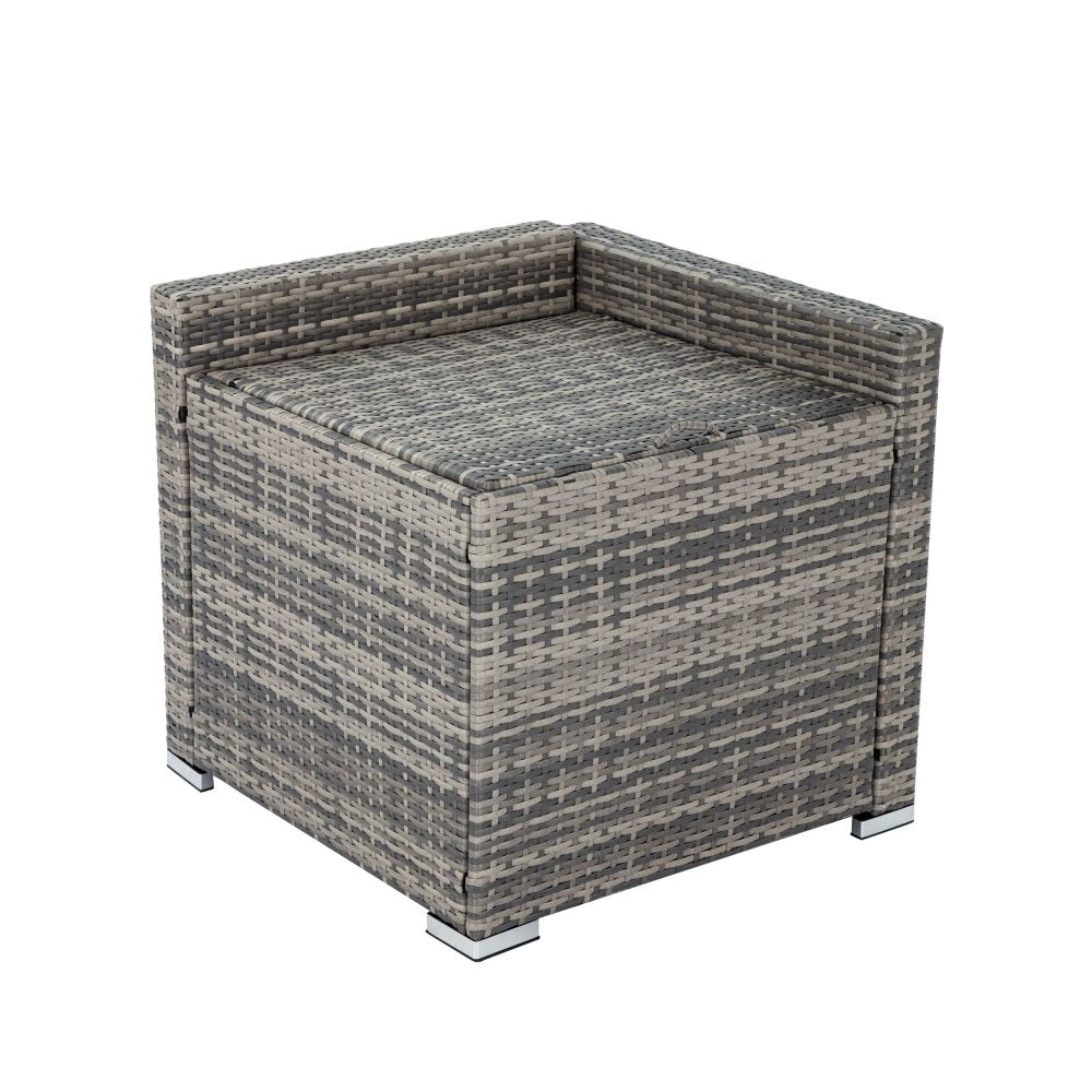 Outdoor Sofas & Lounge Sets: 8PCS Outdoor Furniture Modular Lounge Sofa Lizard-Grey