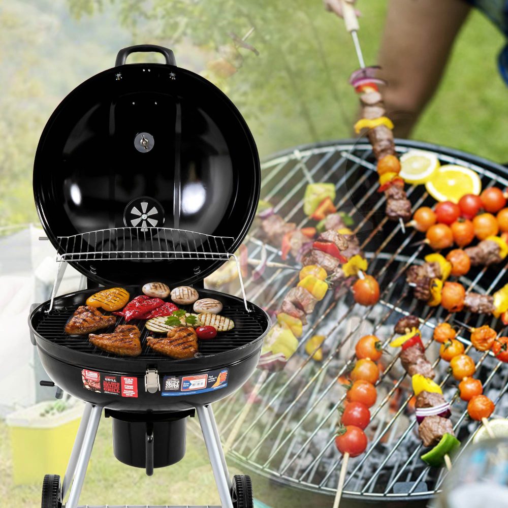BBQ Tools: Outdoor BBQ Smoker Portable Charcoal Roaster