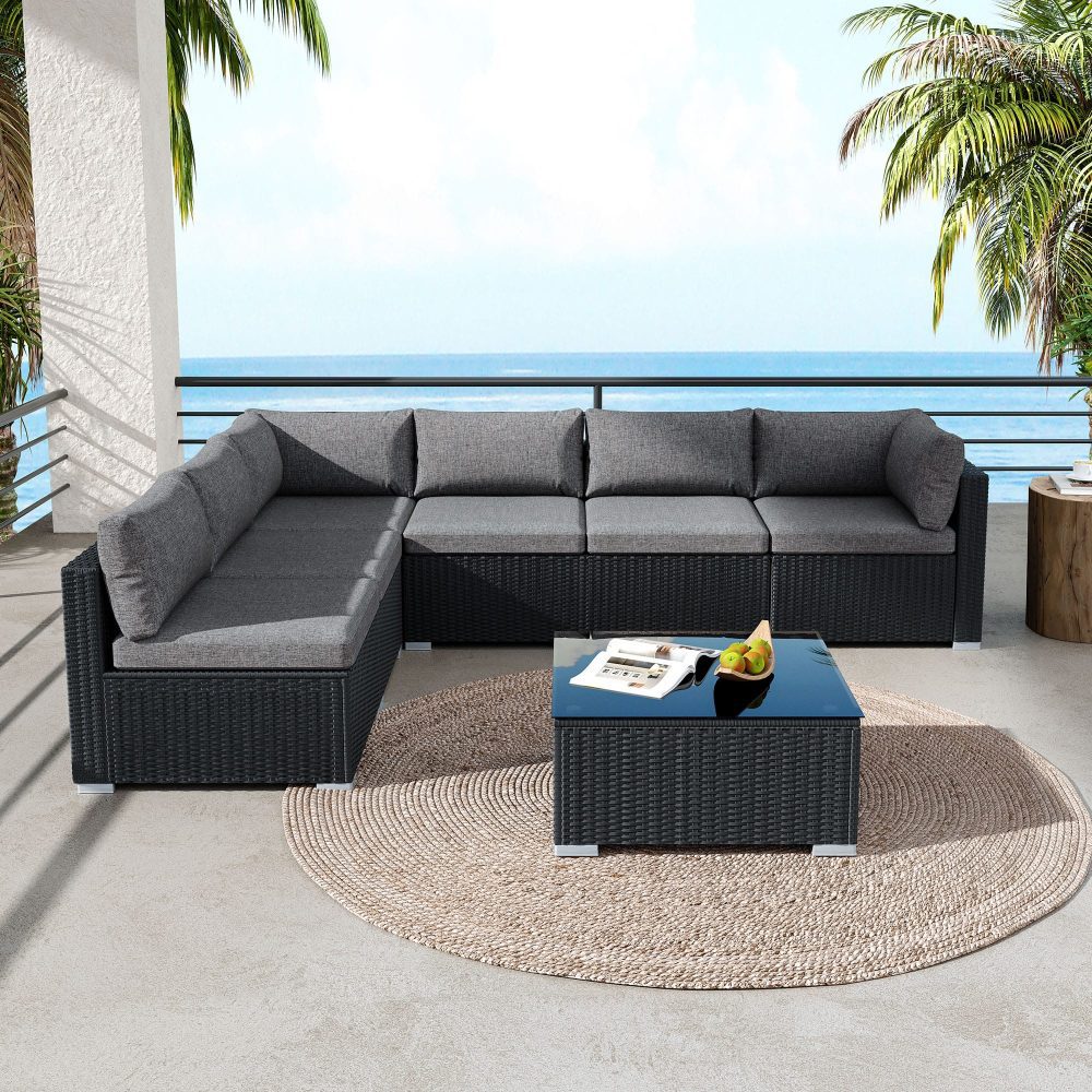 Outdoor Sofas & Lounge Sets: Veranda Fancy Grande Sofa Set