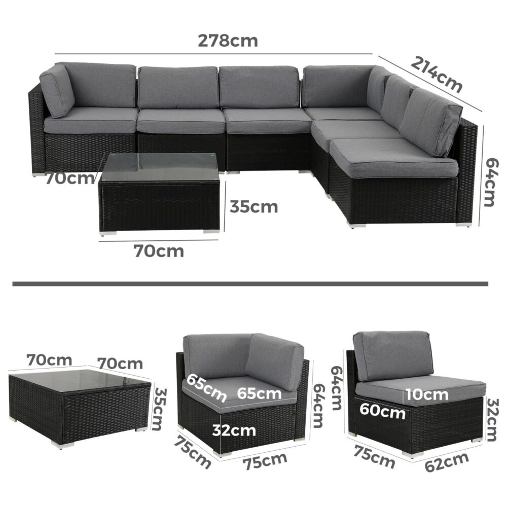 Outdoor Sofas & Lounge Sets: Veranda Fancy Grande Sofa Set