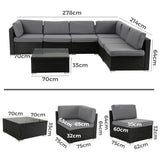 Outdoor Sofas & Lounge Sets: Veranda Fancy Grande Sofa Set
