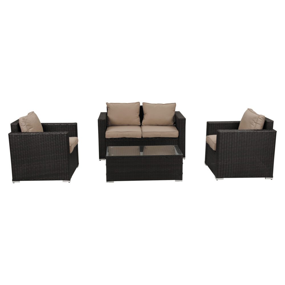 Outdoor Sofas & Lounge Sets: Harmony Haven Outdoor Sofa Set