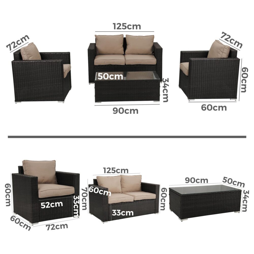 Outdoor Sofas & Lounge Sets: Harmony Haven Outdoor Sofa Set