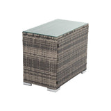 Outdoor Sofas & Lounge Sets: Outdoor Modular Lounge Sofa with Wicker End Table Set
