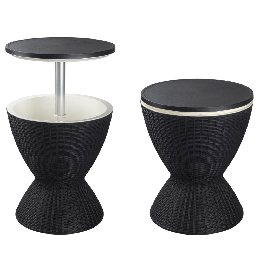 Outdoor Furniture Accessories: Garden Ice Cooler Table (Black)