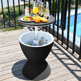 Outdoor Furniture Accessories: Garden Ice Cooler Table (Black)