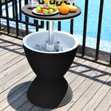 Outdoor Furniture Accessories: Garden Ice Cooler Table (Black)