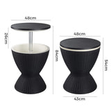 Outdoor Furniture Accessories: Garden Ice Cooler Table (Black)