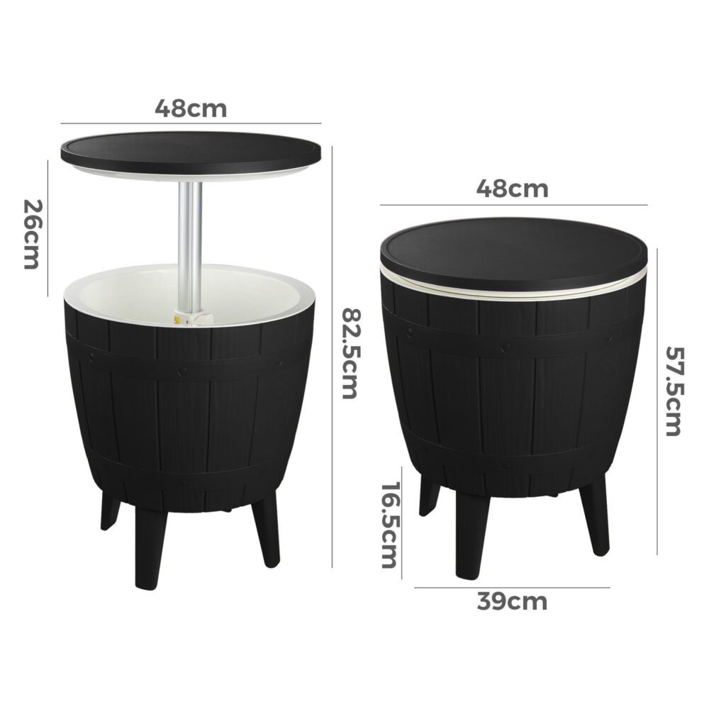 Outdoor Furniture Accessories: Black Ice Bucket Table
