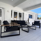 Outdoor Sofas & Lounge Sets: 5 Seater Grandeur Lounge Suite  White