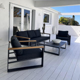 Outdoor Sofas & Lounge Sets: 5 Seater Grandeur Lounge Suite  White