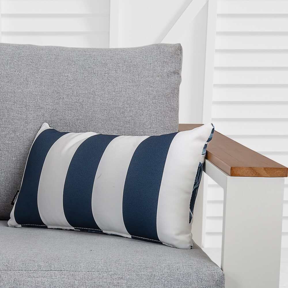 Cushions & Throws: Bicolour Outdoor Lumbar Cushion Pillows