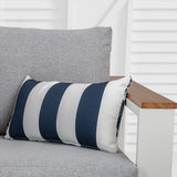 Cushions & Throws: Bicolour Outdoor Lumbar Cushion Pillows