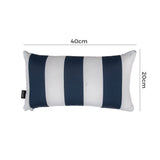Cushions & Throws: Bicolour Outdoor Lumbar Cushion Pillows