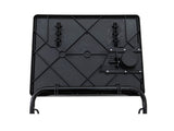 Side Tables: Foldable Table Adjustable Tray Laptop Desk with Removable Cup Holder-Black