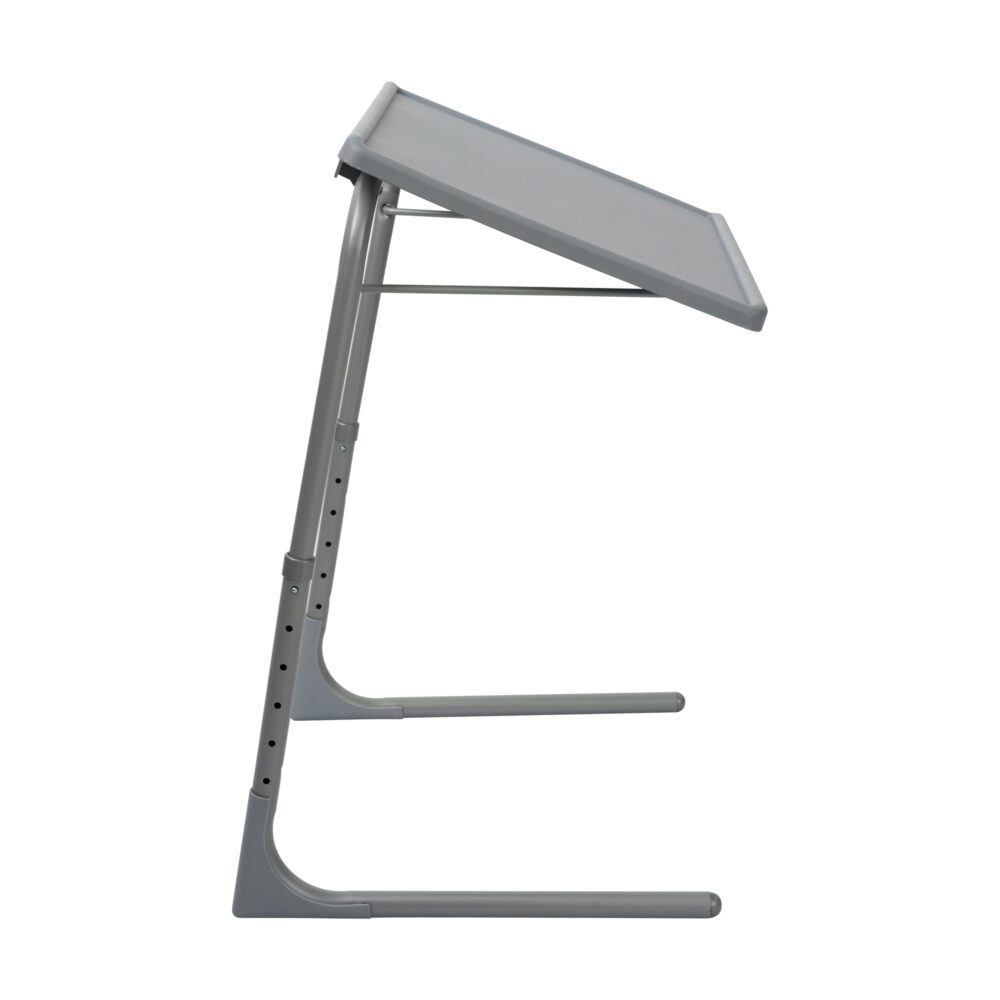 Side Tables: Anywhere Laptop Pro Desk in Silver Grey