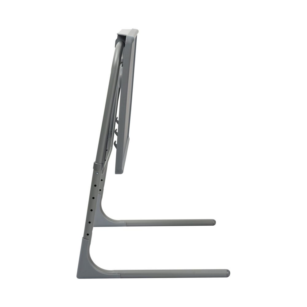 Side Tables: Anywhere Laptop Pro Desk in Silver Grey