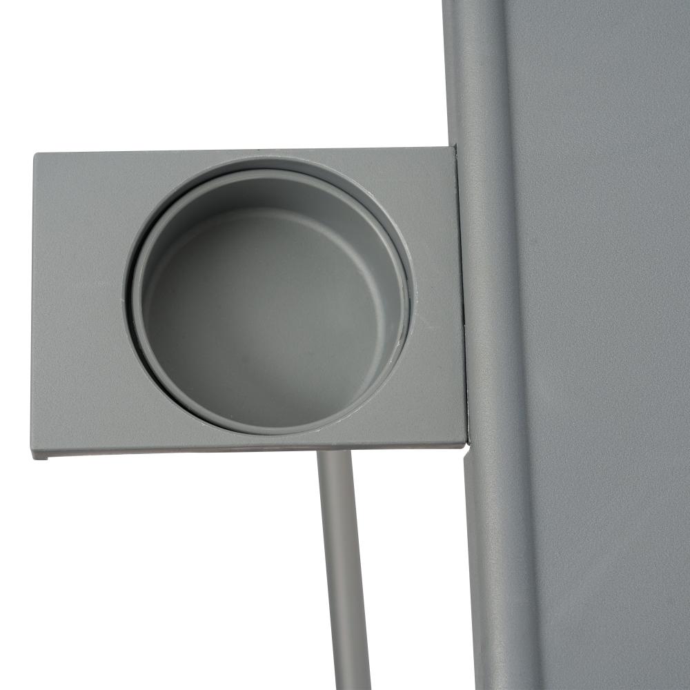 Side Tables: Anywhere Laptop Pro Desk in Silver Grey