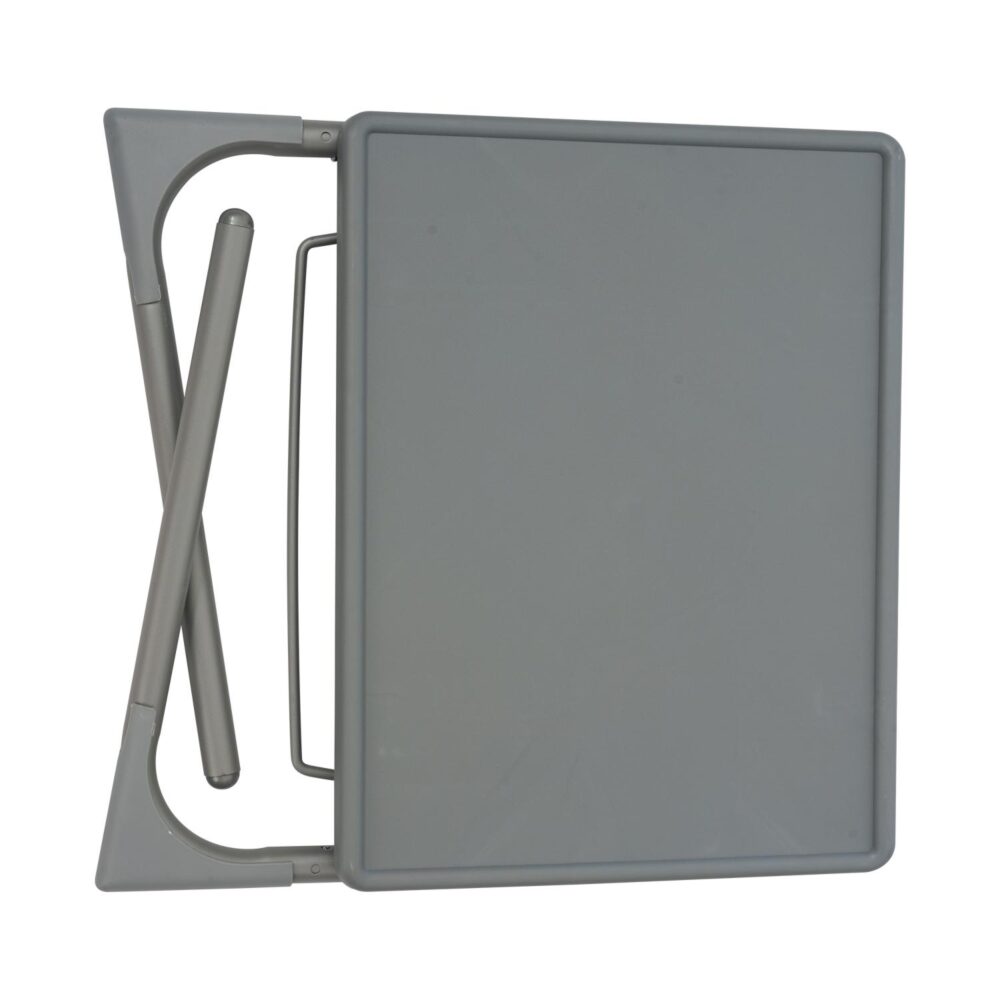 Side Tables: Anywhere Laptop Pro Desk in Silver Grey