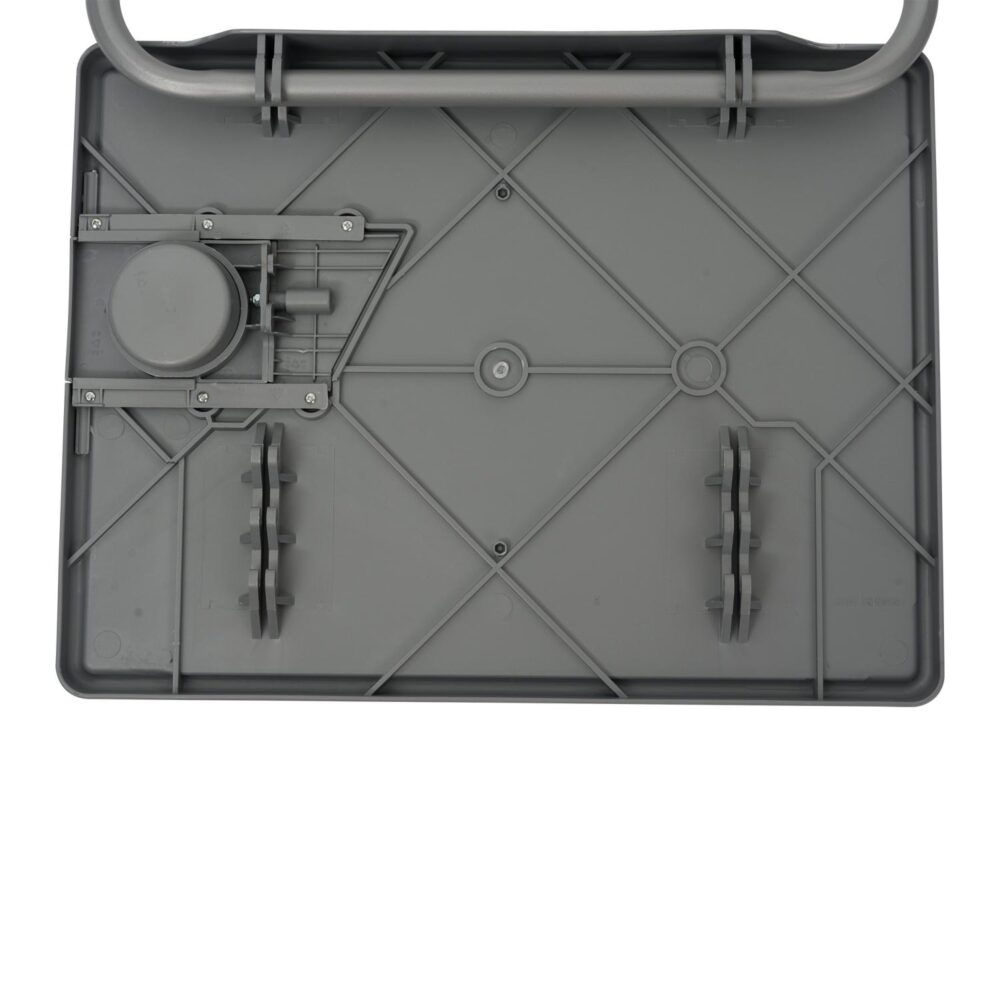 Side Tables: Anywhere Laptop Pro Desk in Silver Grey