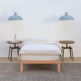 Beds & Bed Frames: Single Size Warm Wooden Natural Bed Base Frame  Single