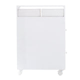 Bathroom Cabinets, Cupboards & Storage: Removable Bathroom Side Cabinet Toilet Caddy with Storage Drawers- White