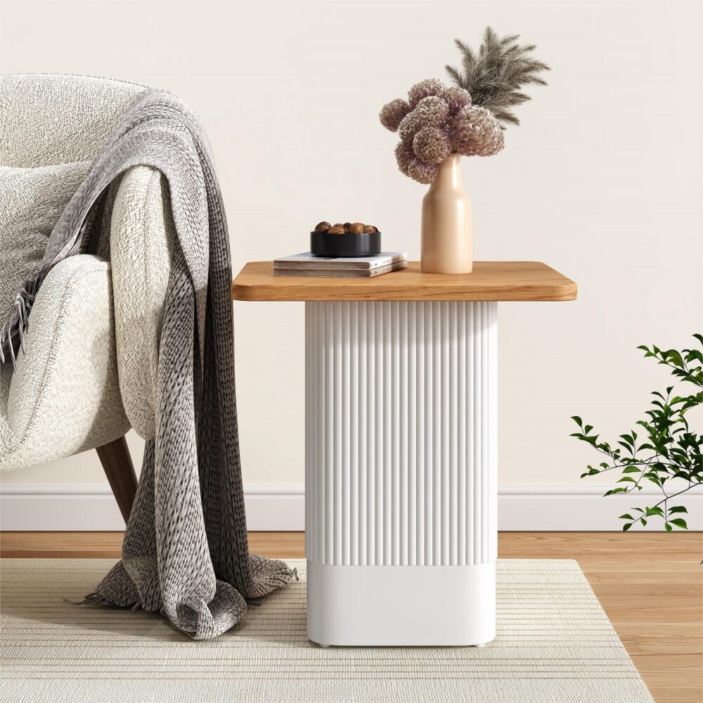 Side Tables: Clara Dusk Natural Side Table