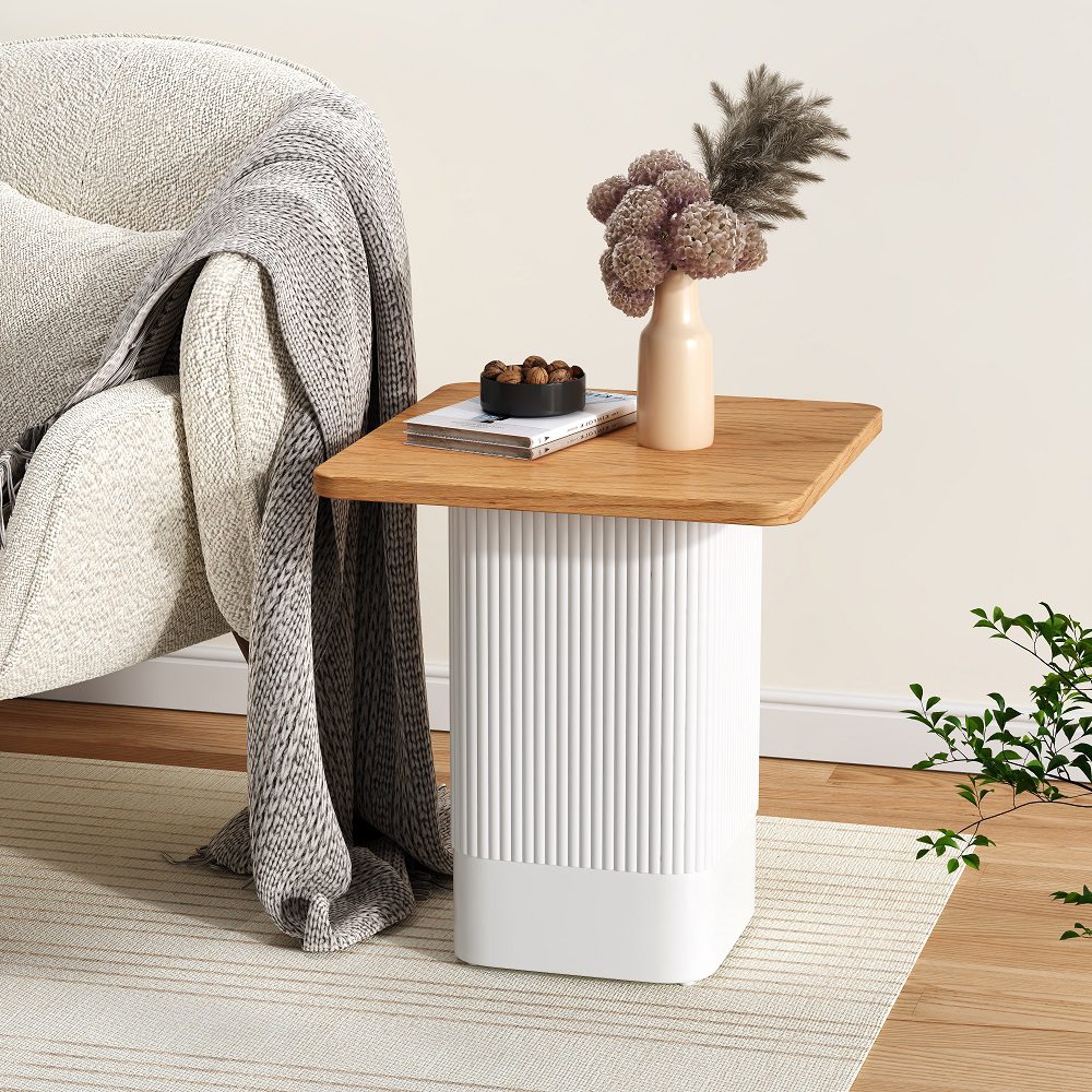 Side Tables: Clara Dusk Natural Side Table
