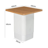 Side Tables: Clara Dusk Natural Side Table