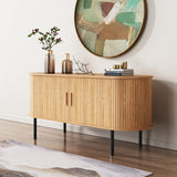 Buffets & Sideboards: Ripple Sideboard with Sliding Doors — Earthy Elegance Redefined