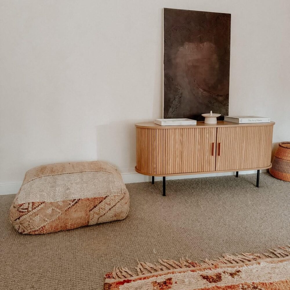 Buffets & Sideboards: Ripple Sideboard with Sliding Doors — Earthy Elegance Redefined