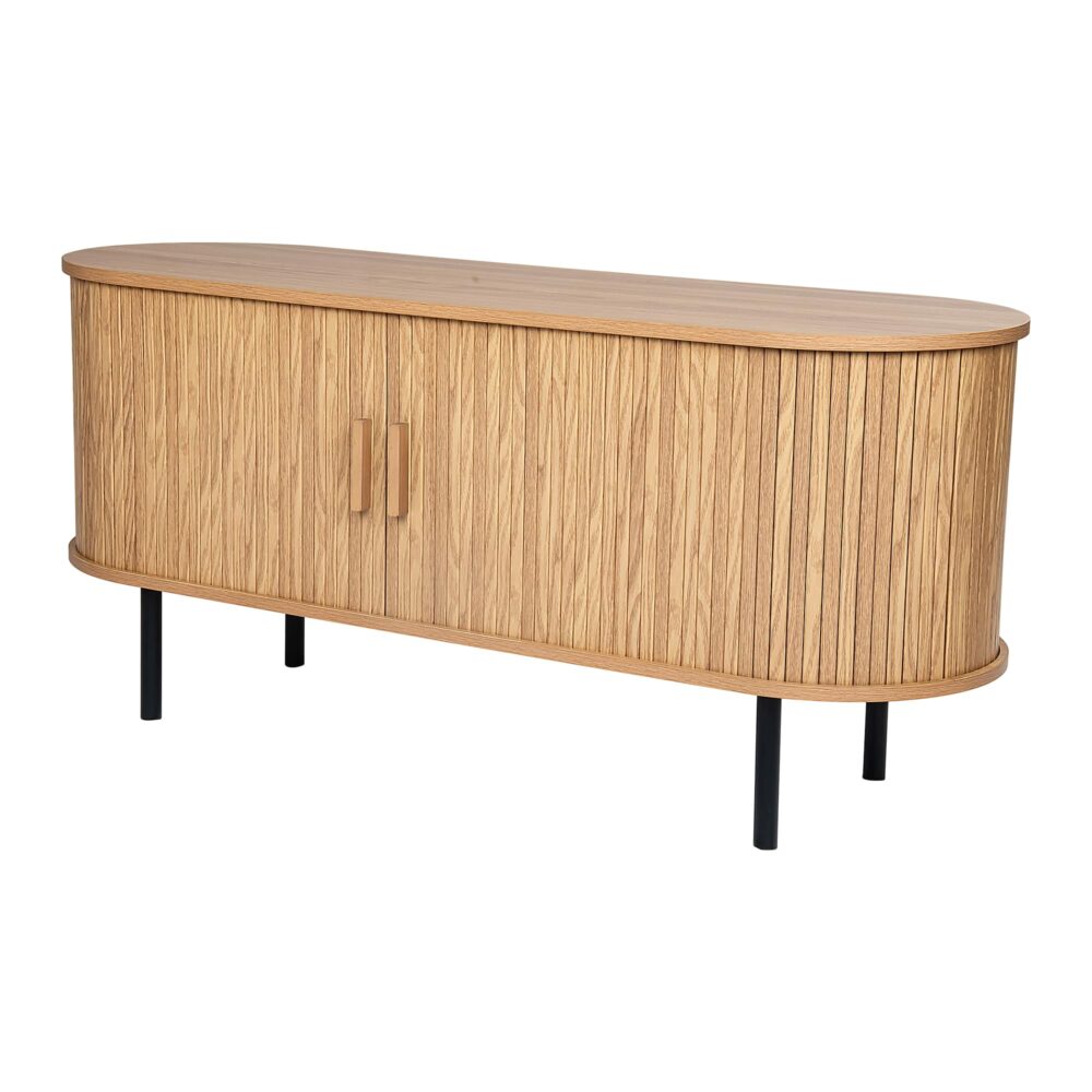 Buffets & Sideboards: Ripple Sideboard with Sliding Doors — Earthy Elegance Redefined