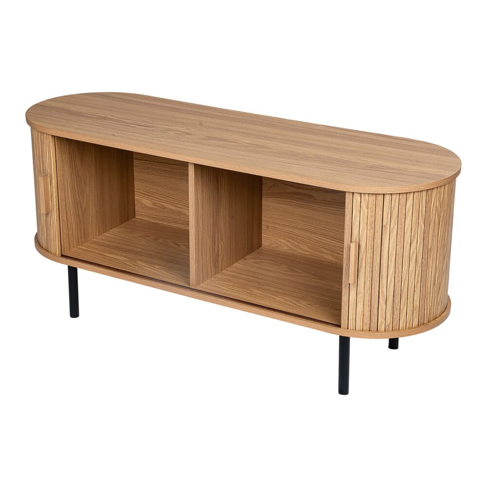 Buffets & Sideboards: Ripple Sideboard with Sliding Doors — Earthy Elegance Redefined