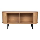Buffets & Sideboards: Ripple Sideboard with Sliding Doors — Earthy Elegance Redefined