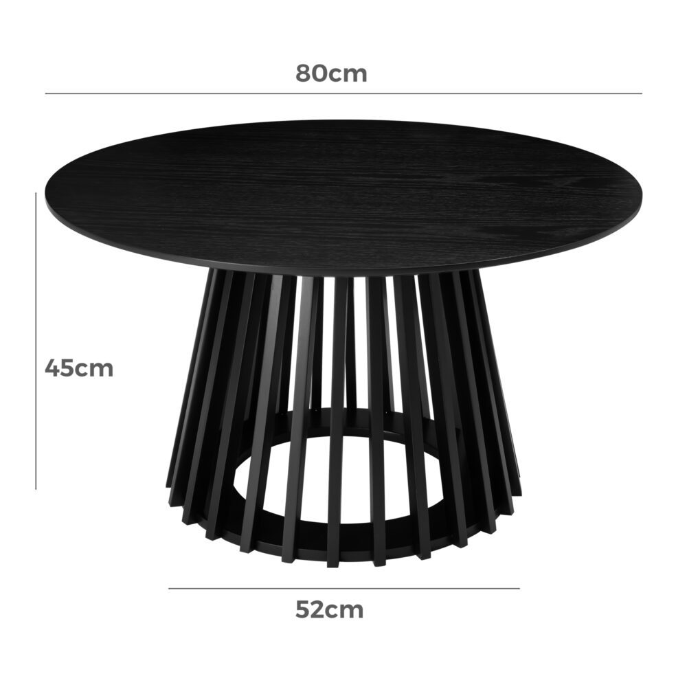 Coffee Tables: Palmer Slatted Sphere Coffee Table