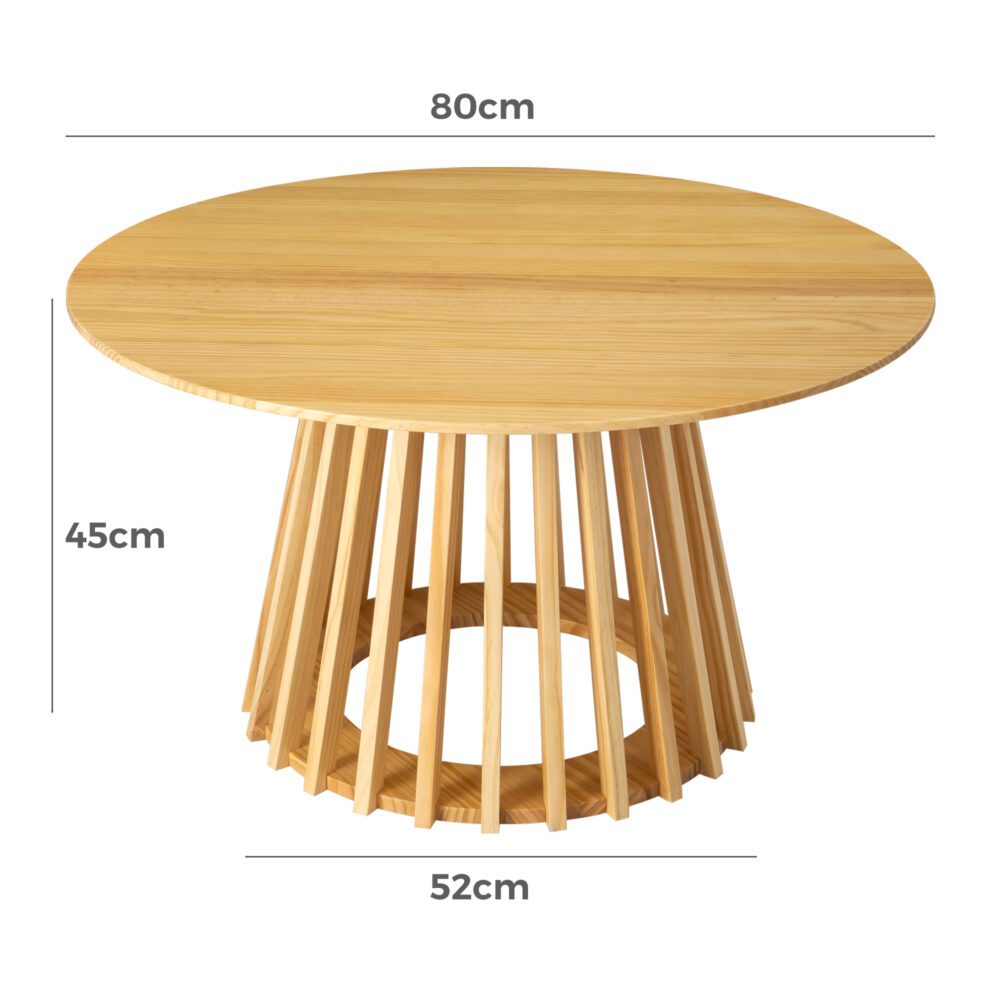 Coffee Tables: Palmer Coastal Haven Natural Coffee Table