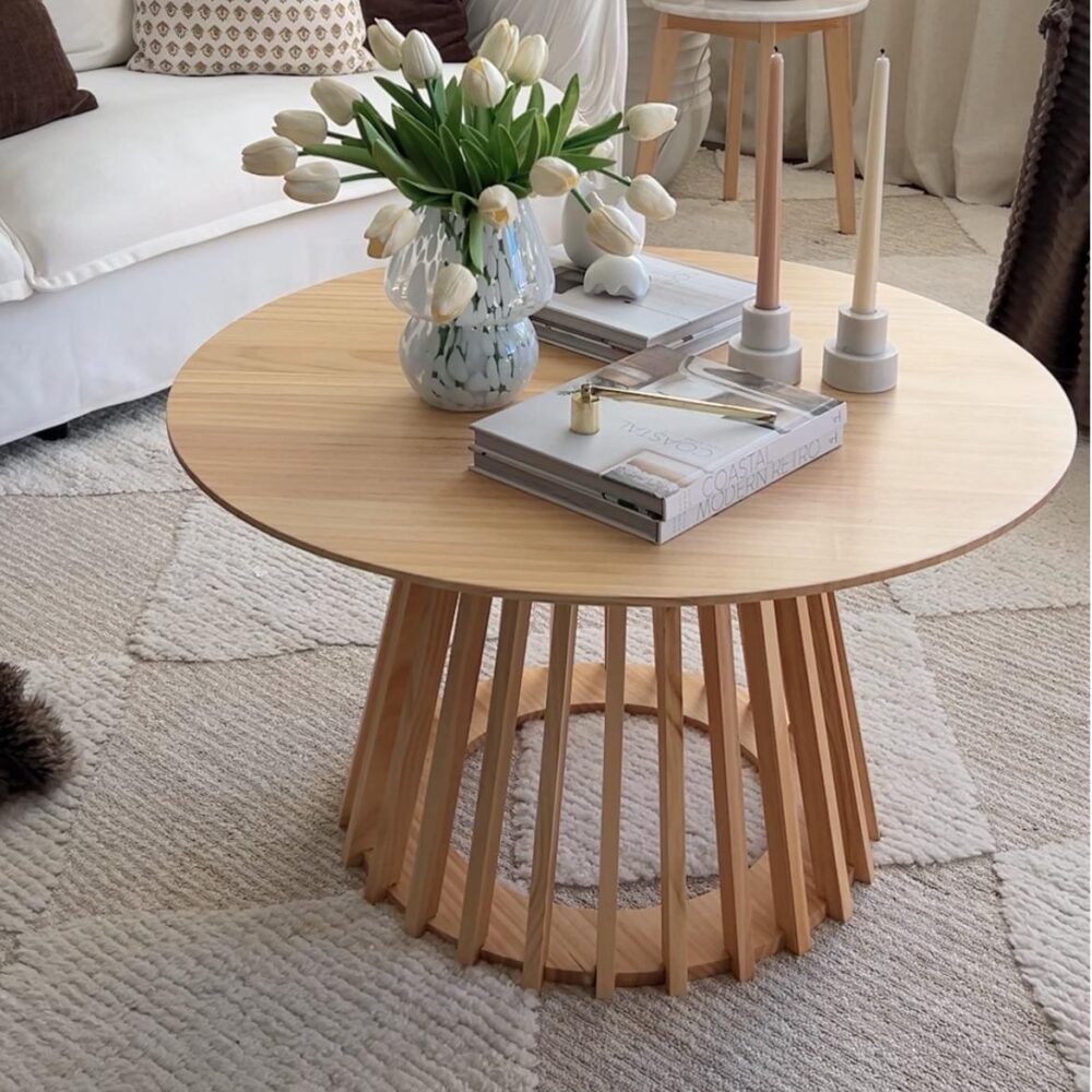 Coffee Tables: Palmer Coastal Haven Natural Coffee Table
