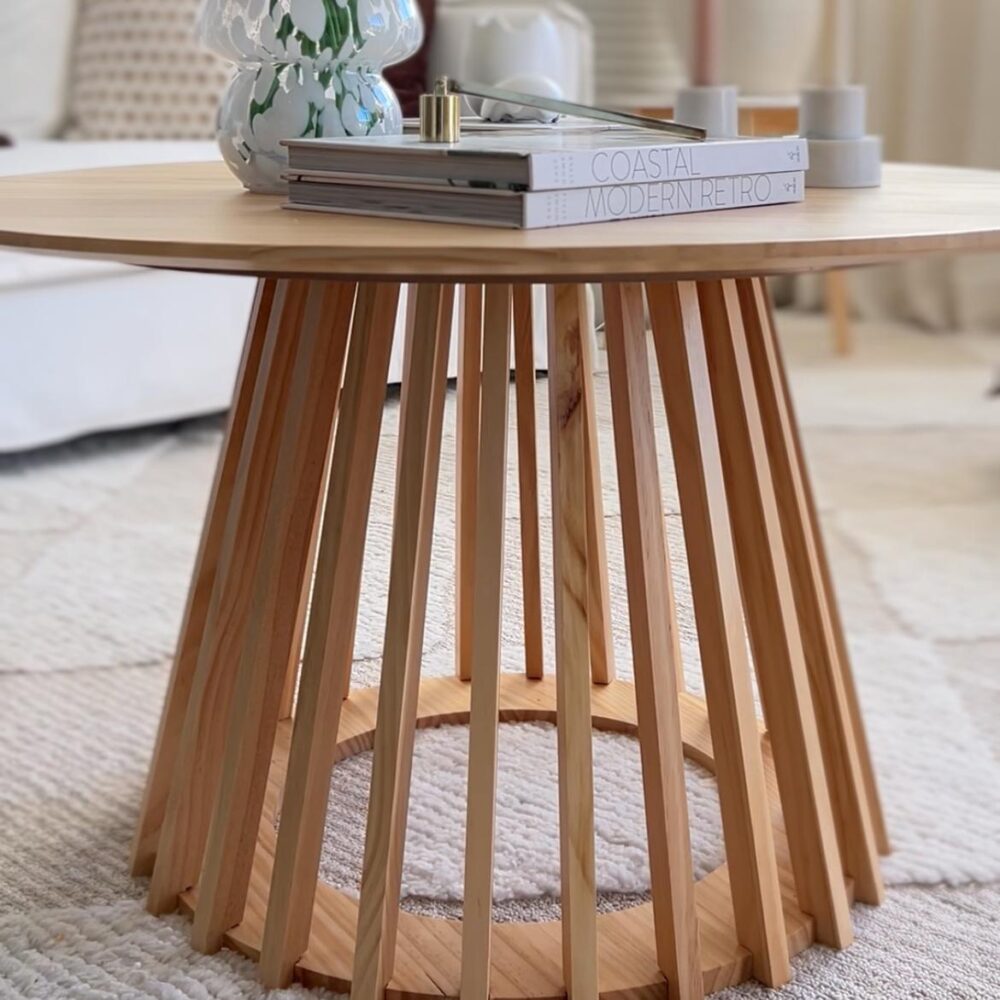 Coffee Tables: Palmer Coastal Haven Natural Coffee Table