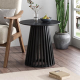Side Tables: Palmer Charcoal Chic Side Table