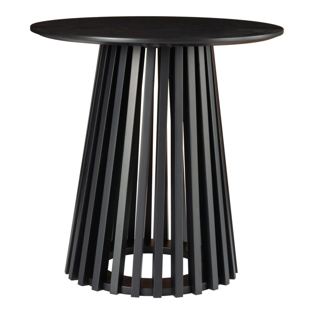 Side Tables: Palmer Charcoal Chic Side Table