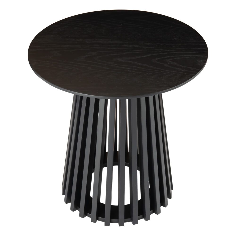 Side Tables: Palmer Charcoal Chic Side Table